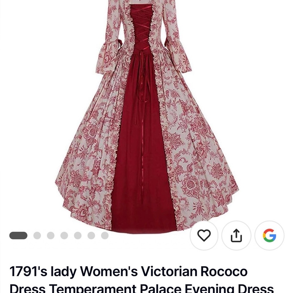 Ladies Victorian dress
